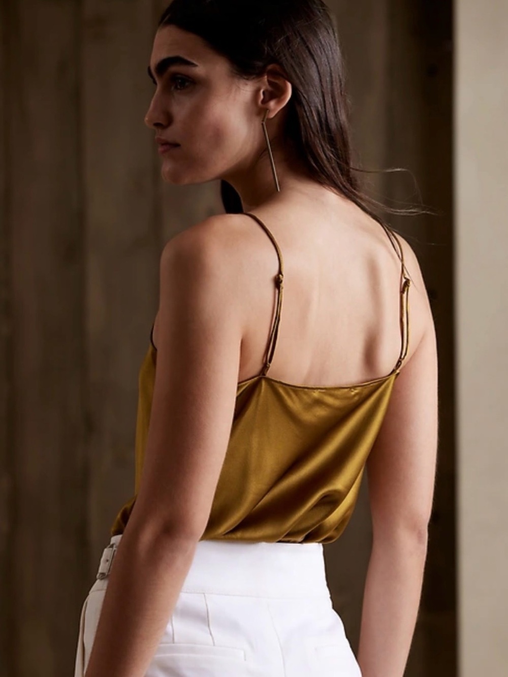 Banana Republic Gold Bliss Silk Camisole